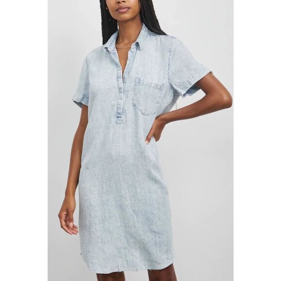 Rails Valerie Shift Dress Light Acid Wash Size XS - Picture 1 of 12